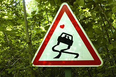 Signalisation routi�re (� partir de 2004) Pierre Marcel D�s 2002 j'avais exp�riment� puis r�alis� pour 2004-2005 les panneaux de signalisations interpr�t�s au Parc Aventureland de Magny en Vexin. 