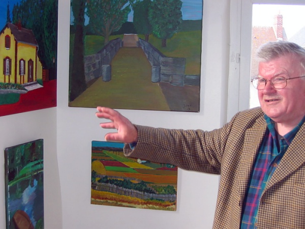 Jean Onfroy, exposition solo � "La Tourette", la plus petite galerie du Vexin. Septembre Octobre 2005