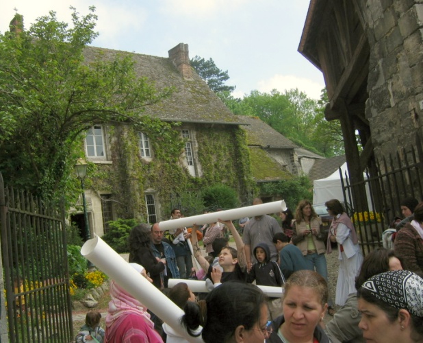 Le grand d�part, avec le butin de la journ�e